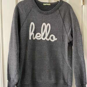 Hello Apparel Grey Sweatshirt Medium